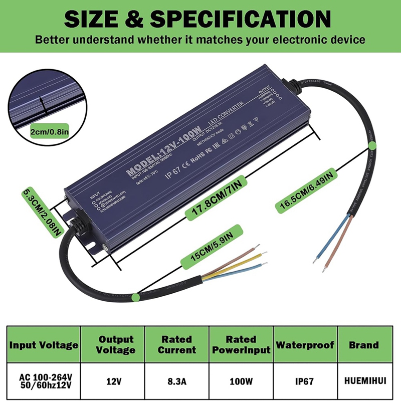 ●12V LED Driver IP67 Waterproo - Dc Power Supply 12V review and price