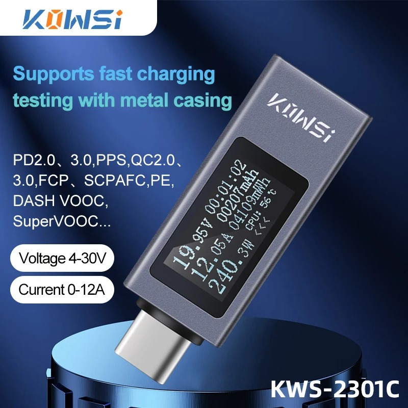 Type-C Current Voltage Monitor - Power Supply Tester review and price