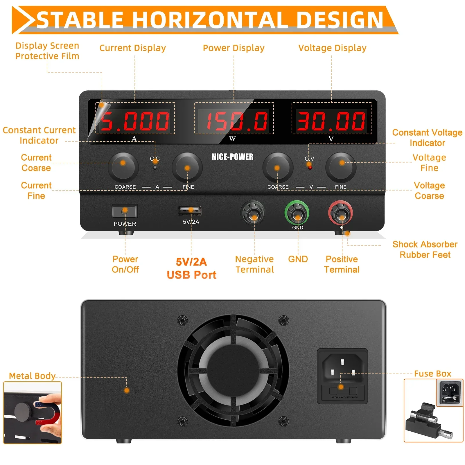 30V 5A 150W DC Power Supply NI - Smps Power Supply review and price