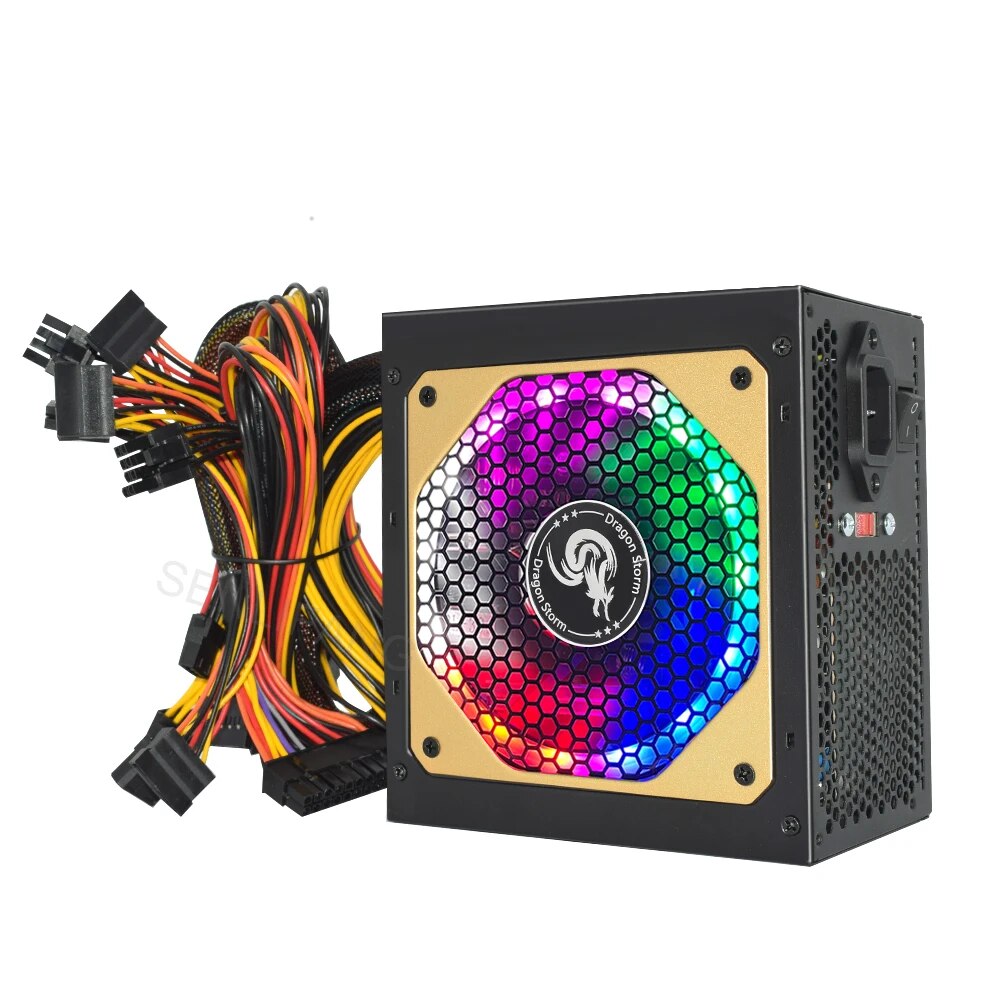 ATX 400W 600W 110-230V RGB 12V - Power Supply 650W review and price