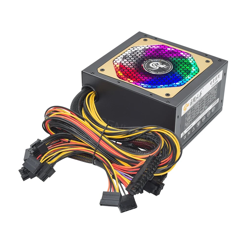 ATX 400W 600W 110-230V RGB 12V - Power Supply 650W review and price